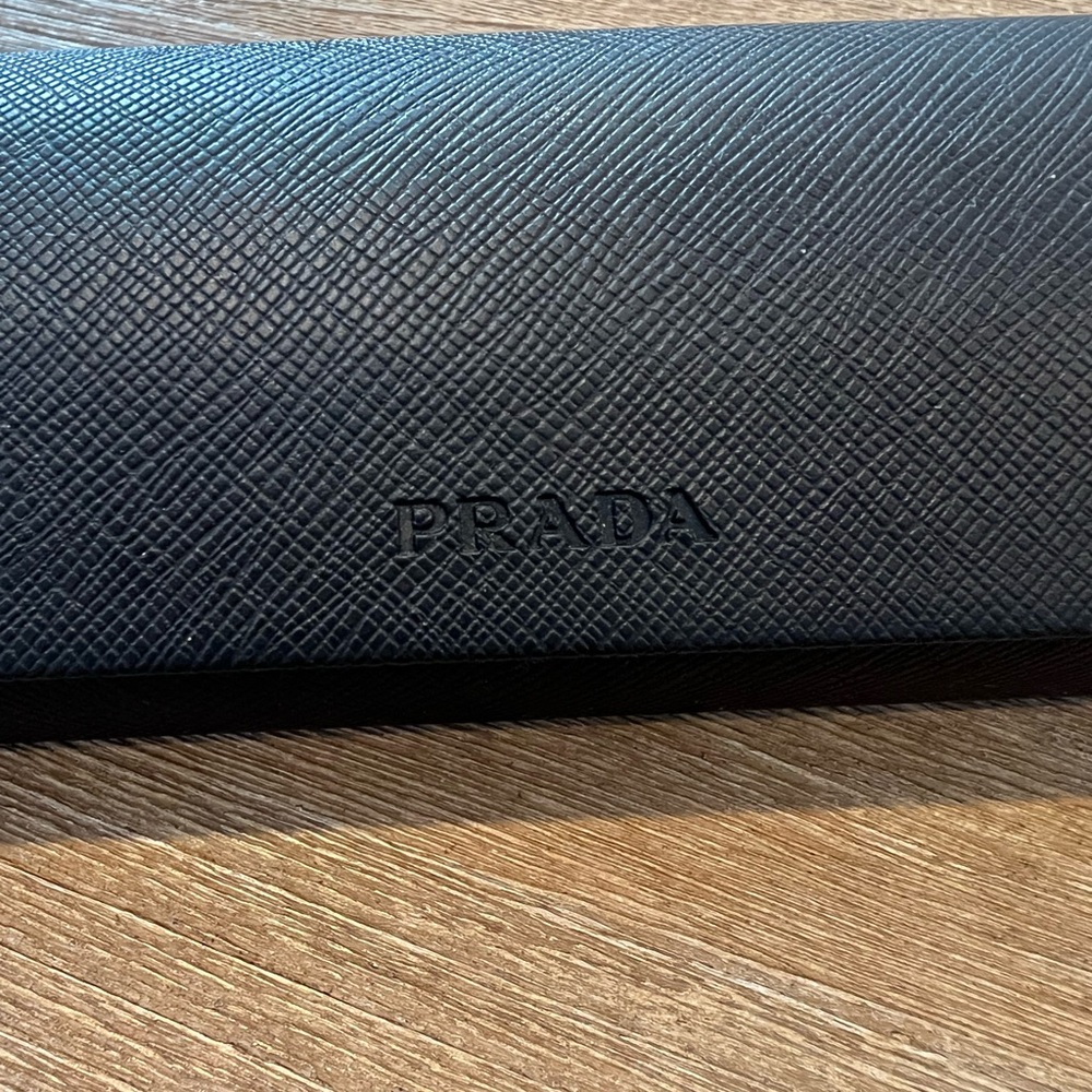Prada Black Hard Eyeglass & Sunglasses Case Authentic Designer - Picture 2 of 7